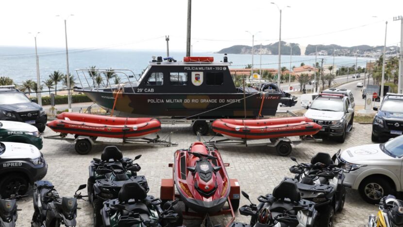 Governo do RN lança Operação Verão 2026 e exibe novos equipamentos da força de segurança