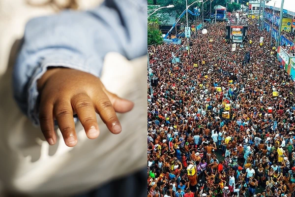 Bebê de 1 mês é encontrado sozinho no Carnaval de Salvador após briga dos pais