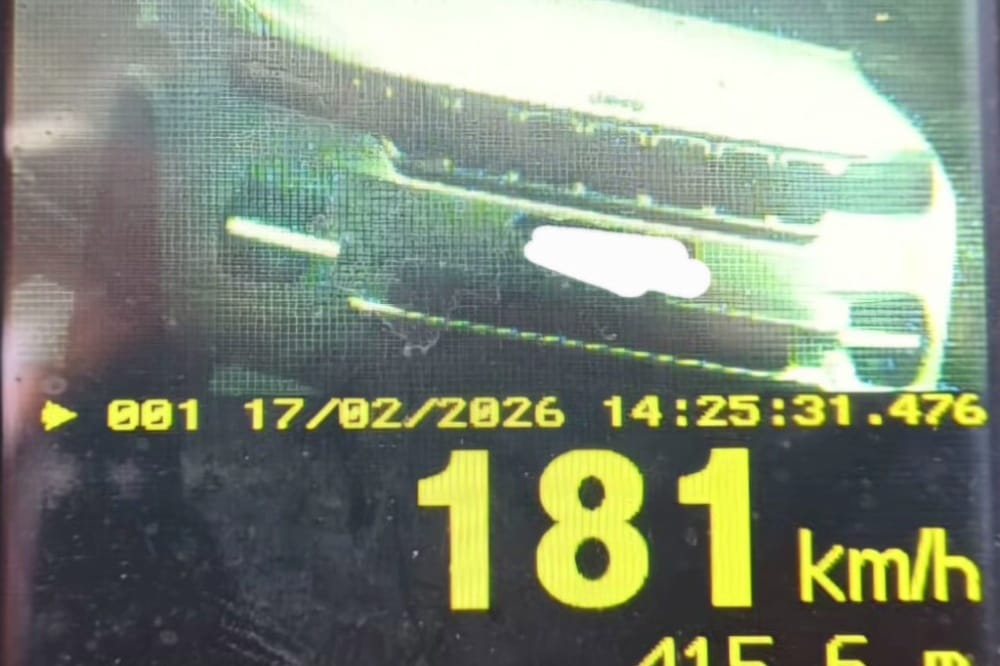 Carro é flagrado a 181 km/h na BR-101 no RN