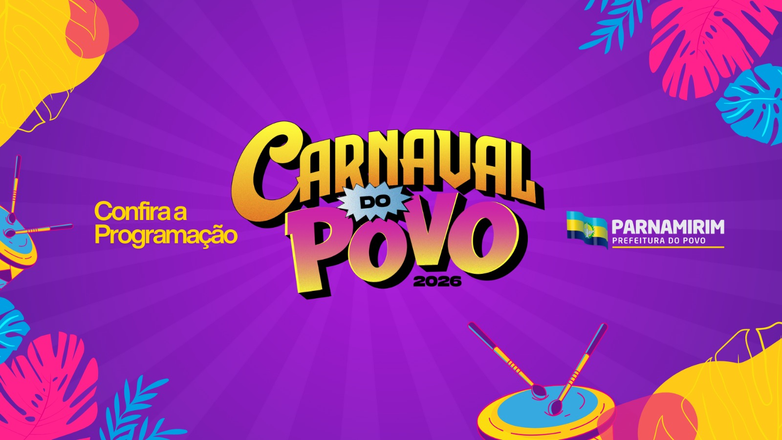 Parnamirim abre programação do Carnaval do Povo 2026 nesta sexta-feira (13)