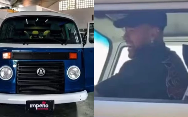Bancos de couro, TV de 43” e frigobar duplo: quanto custa e o que tem na nova Filomena, a Kombi milionária de Neymar