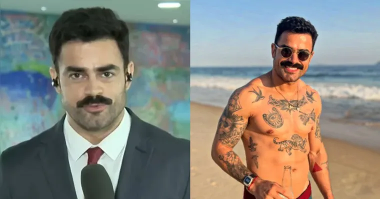 'Bigodudo gostoso': repórter rouba a cena em sua estreia na Globo News