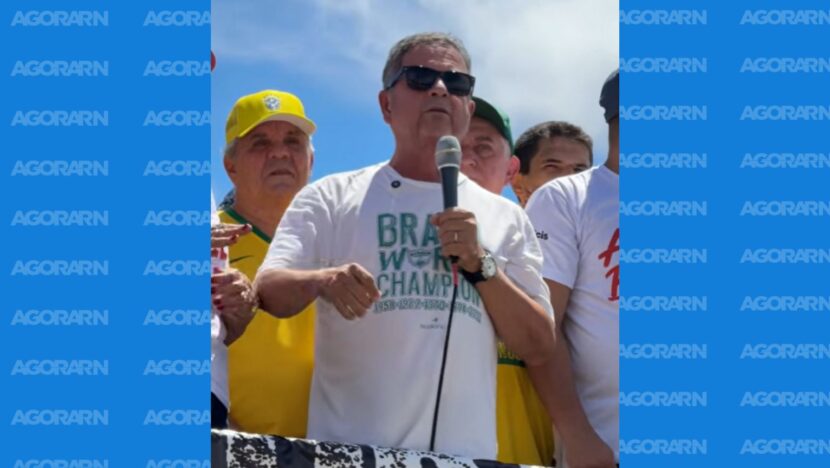 “Estupraram a democracia”, diz Rogério Marinho em ato em Brasília