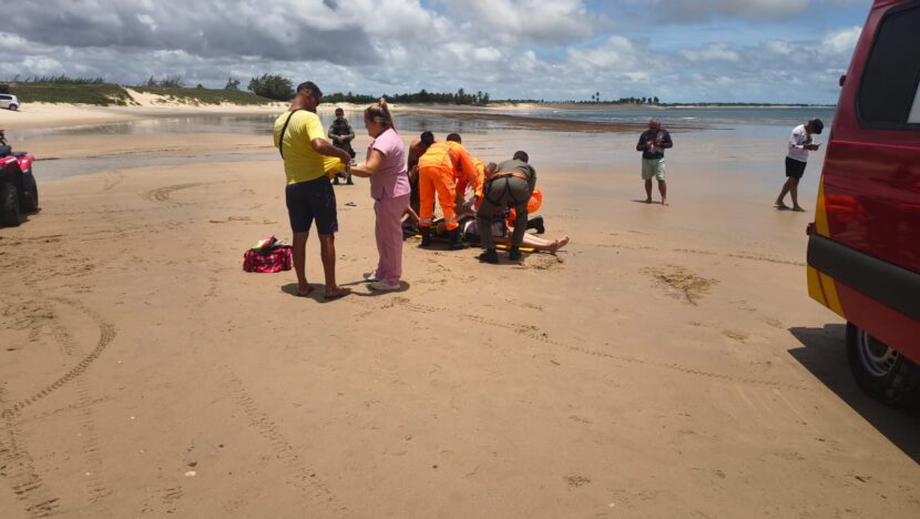 Adolescente fica ferido após acidente de quadriciclo em Maracajaú e é resgatado por helicóptero