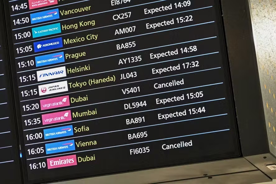 Maior interrupção desde a Covid-19: Ataques de Israel e EUA ao Irã provocam caos em aeroportos e paralisações de voos