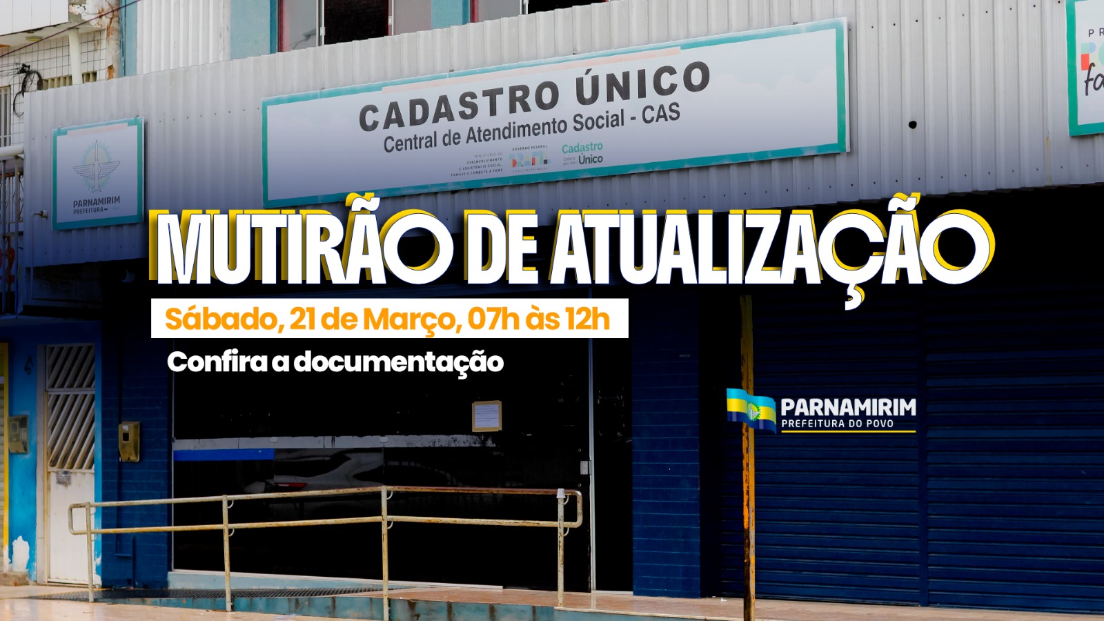 Cadastro Único: Mutirão de atualização acontece neste sábado, 21