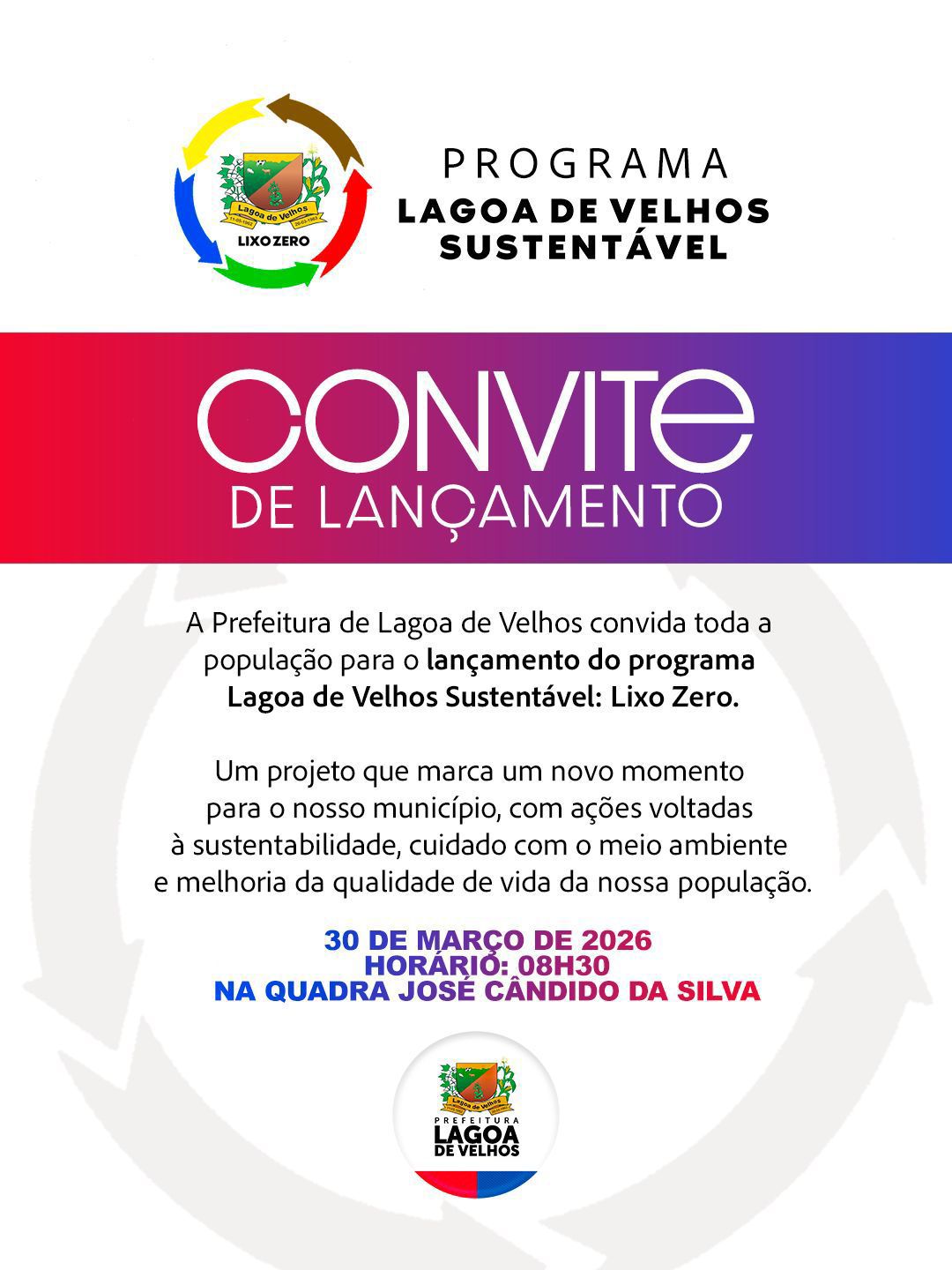 Prefeitura de Lagoa de Velhos lança programa “Lagoa de Velhos Sustentável: Lixo Zero” e inaugura ecoloja com sistema de eco-moeda