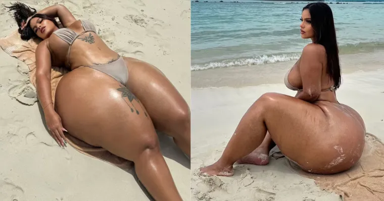 Mulher com 138 cm de quadril chama atenção na web; veja fotos