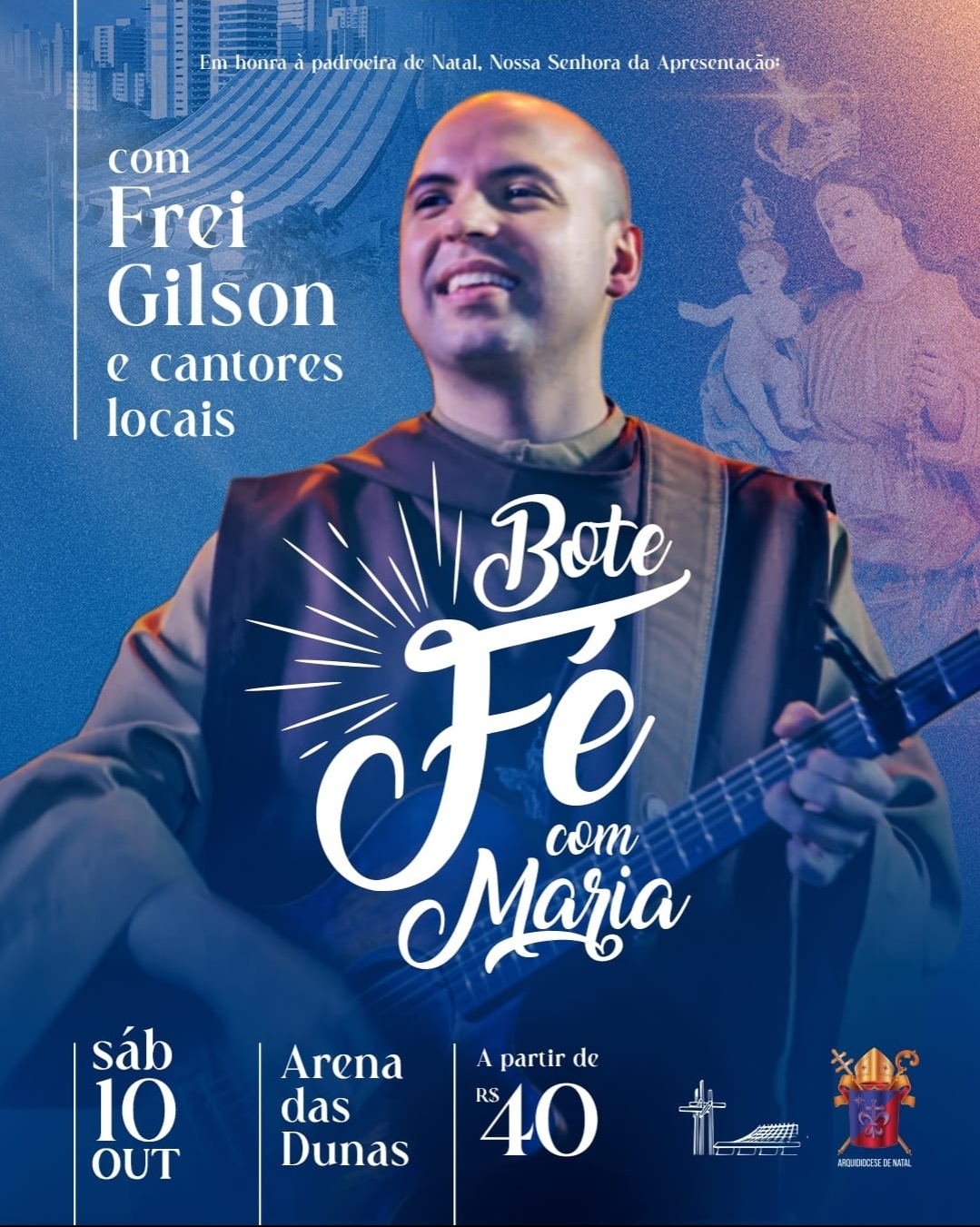 Venda de ingressos para o Bote Fé Natal com Maria começa neste domingo (10); saiba como comprar