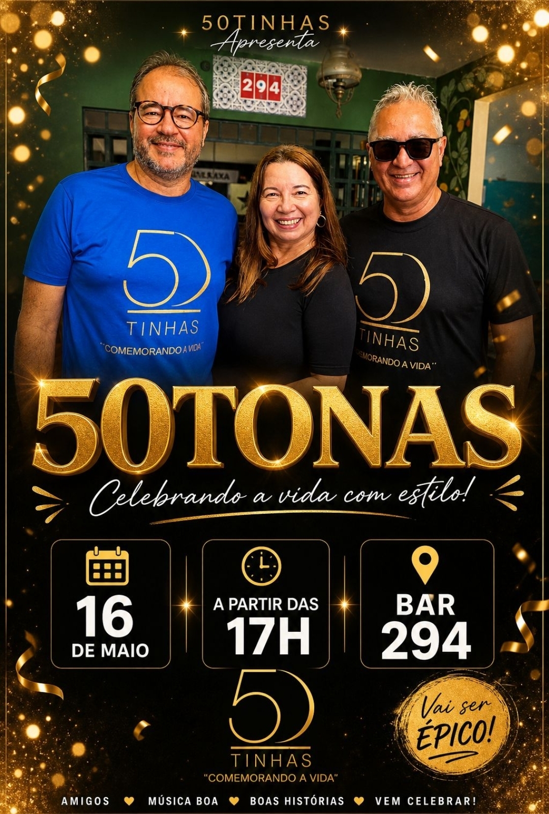 É 16 de Maio: iniciada a contagem regressiva para a festa "50TONAS" no 294