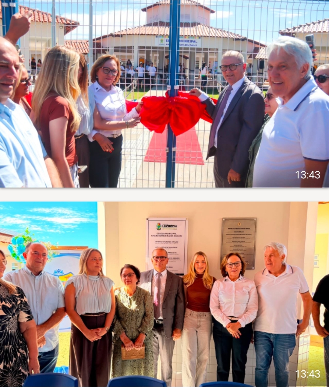 Zenaide faz visita a hospital e entrega escola construídos com recursos destinados por ela