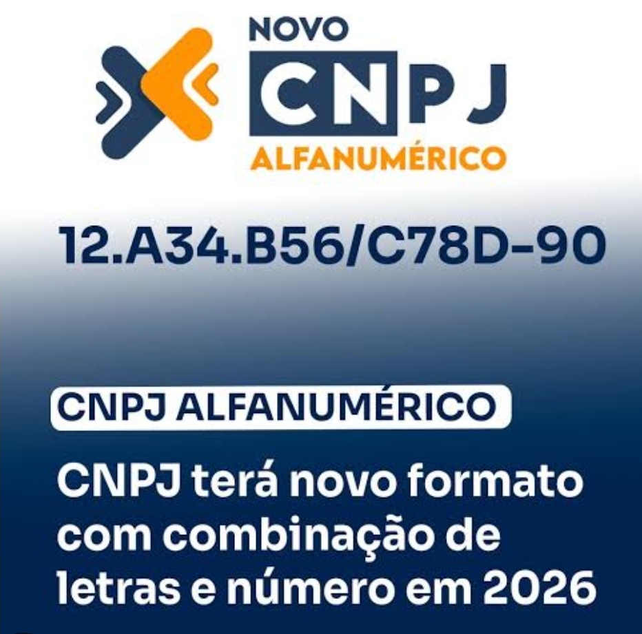 Receita Federal anuncia CNPJ com letras a partir de julho de 2026