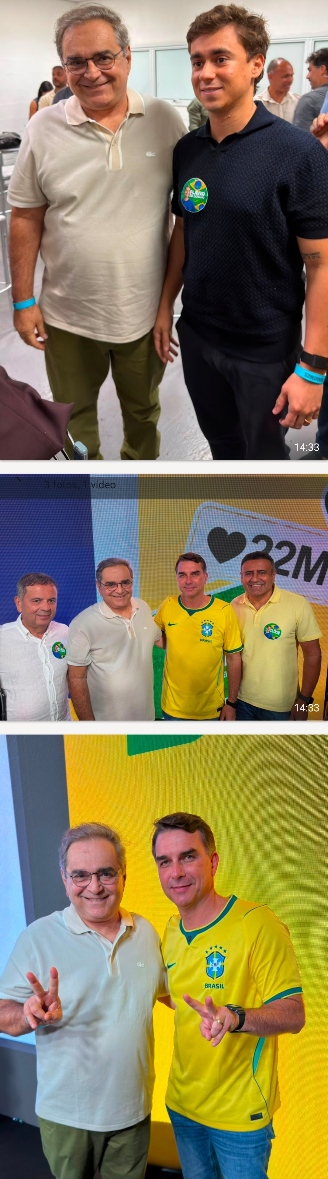 Álvaro Dias fortalece articulação nacional com Flávio Bolsonaro e Nikolas Ferreira durante seminário do PL