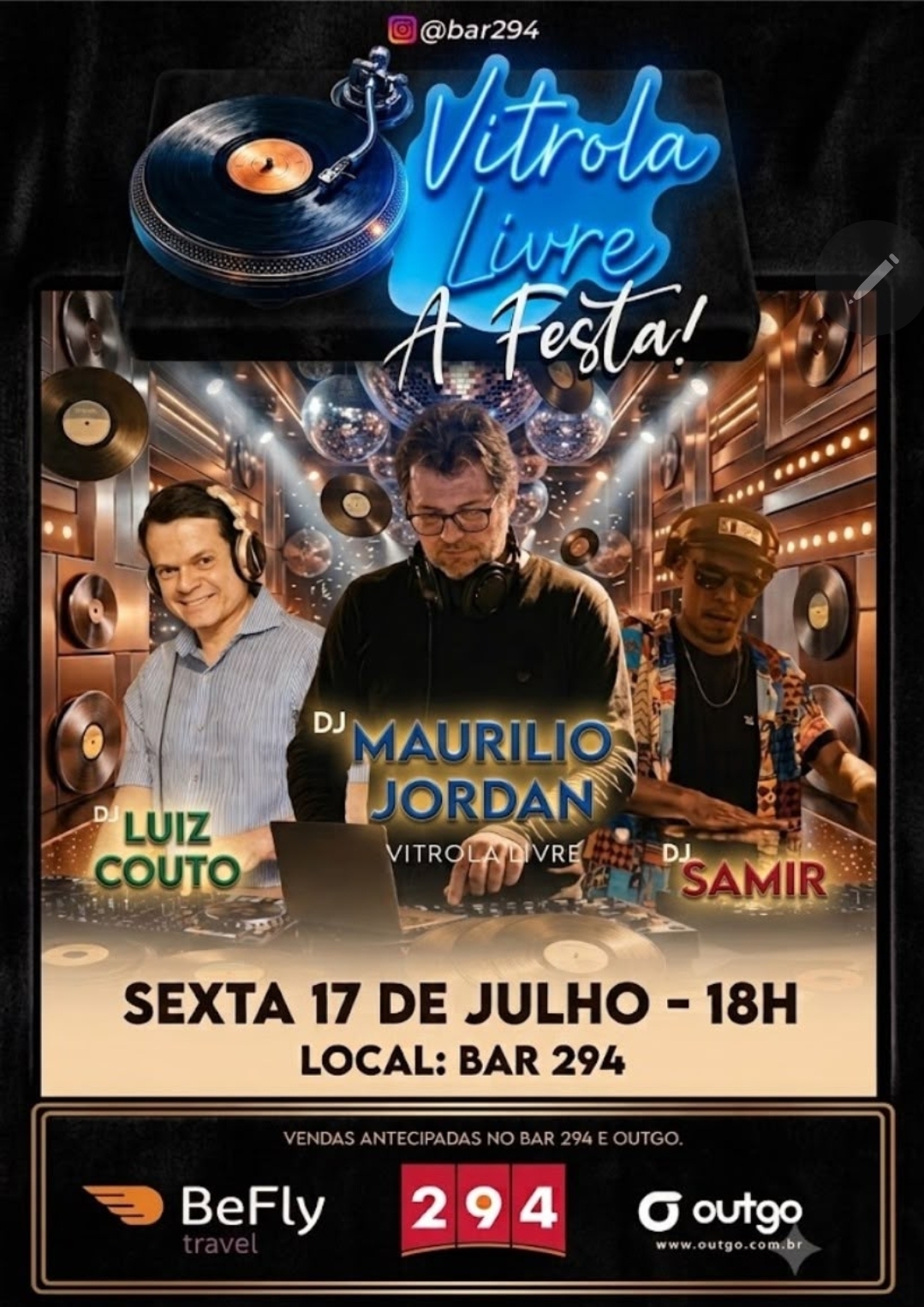 Vitrola Livre comemora 10 anos com festa especial em noite de muita música e nostalgia