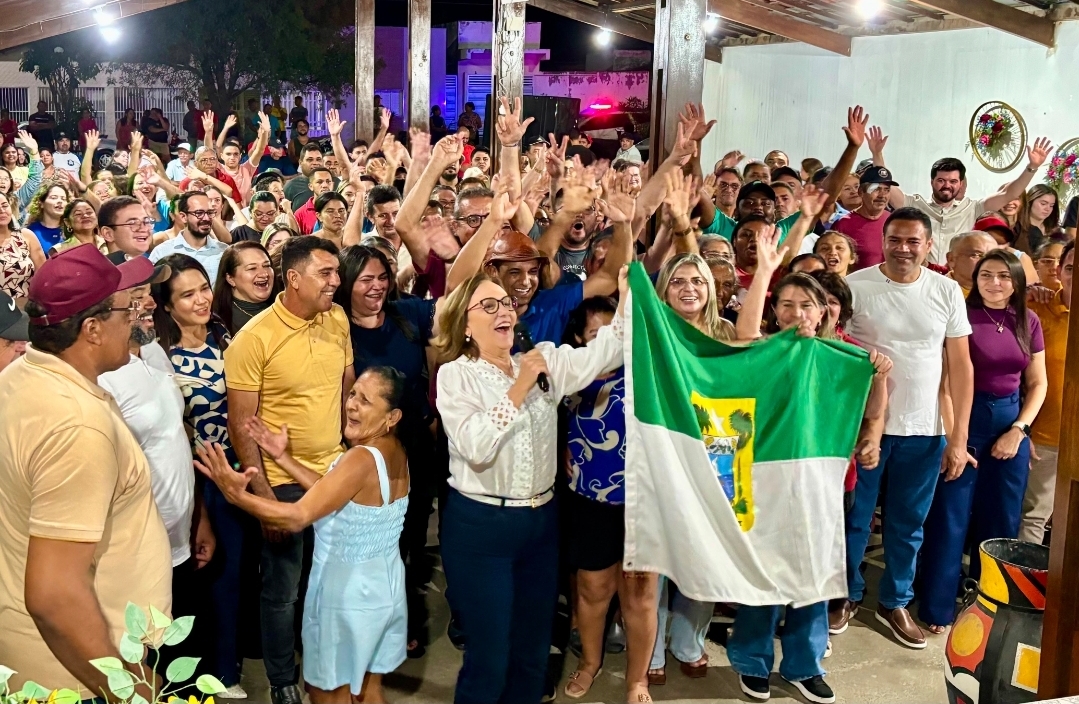 Prefeita Klebinha reúne vereadores, lideranças e multidão em demonstração de apoio a Dra. Zenaide em Taboleiro Grande