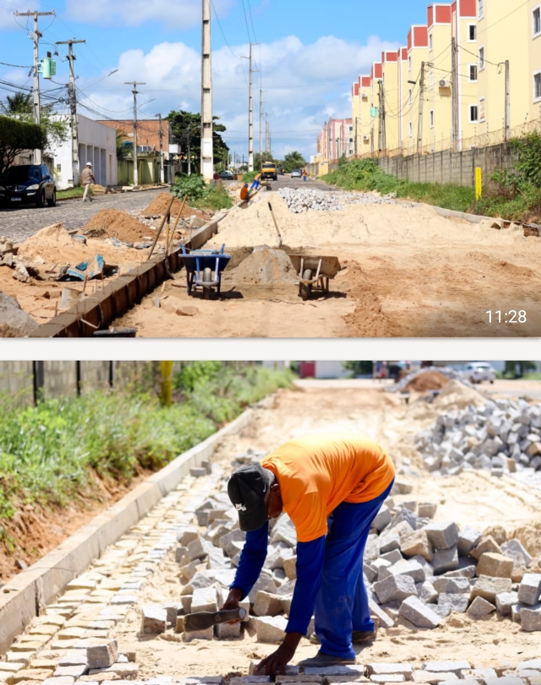 Prefeitura de Parnamirim alcança 75% de execução da obra de pavimentação da Avenida Brasil, na Coophab