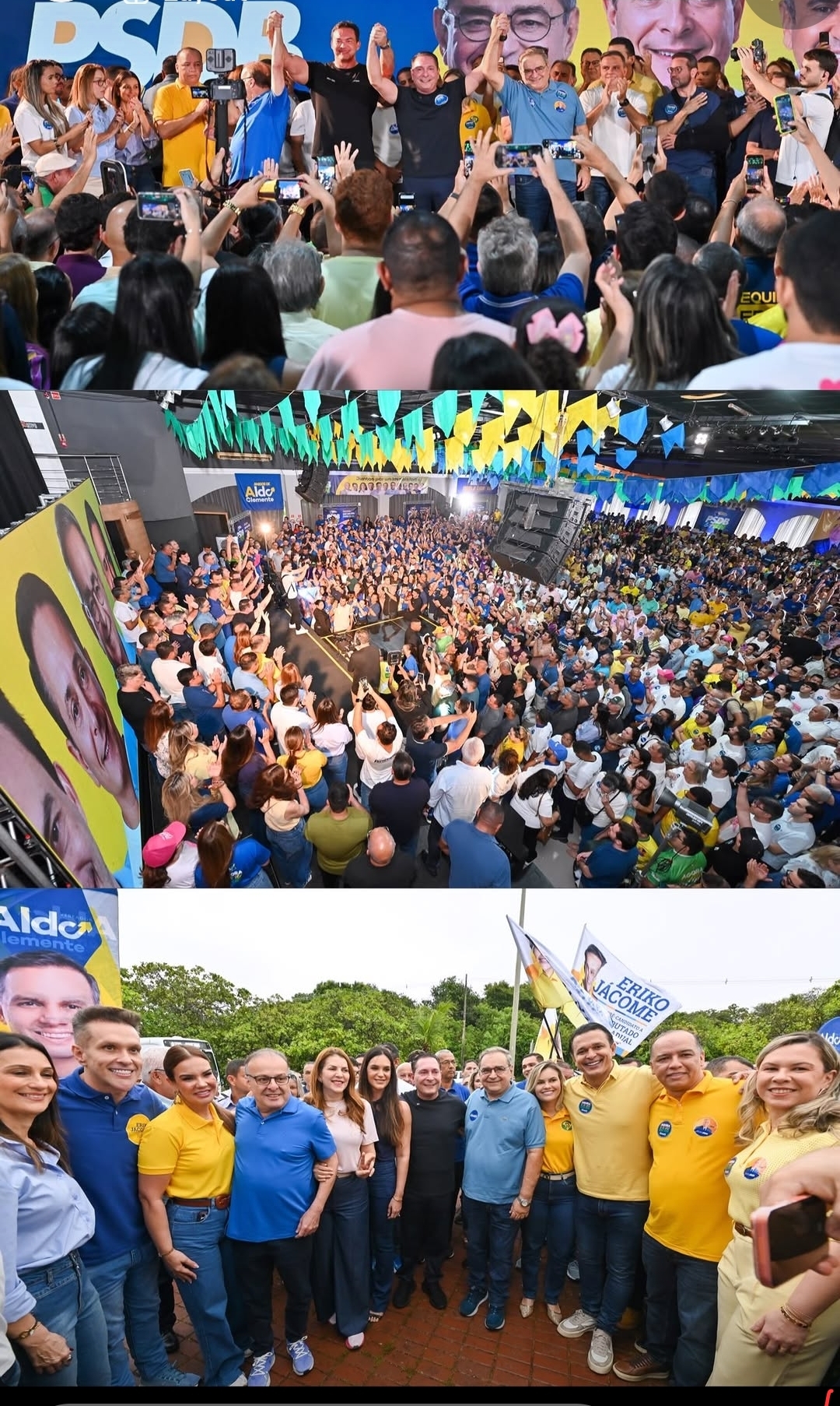 Vídeo: mesmo debaixo de chuva,  apoio de Ezequiel à pré-candidatura de Álvaro Dias se transforma no maior evento da pré-campanha no RN