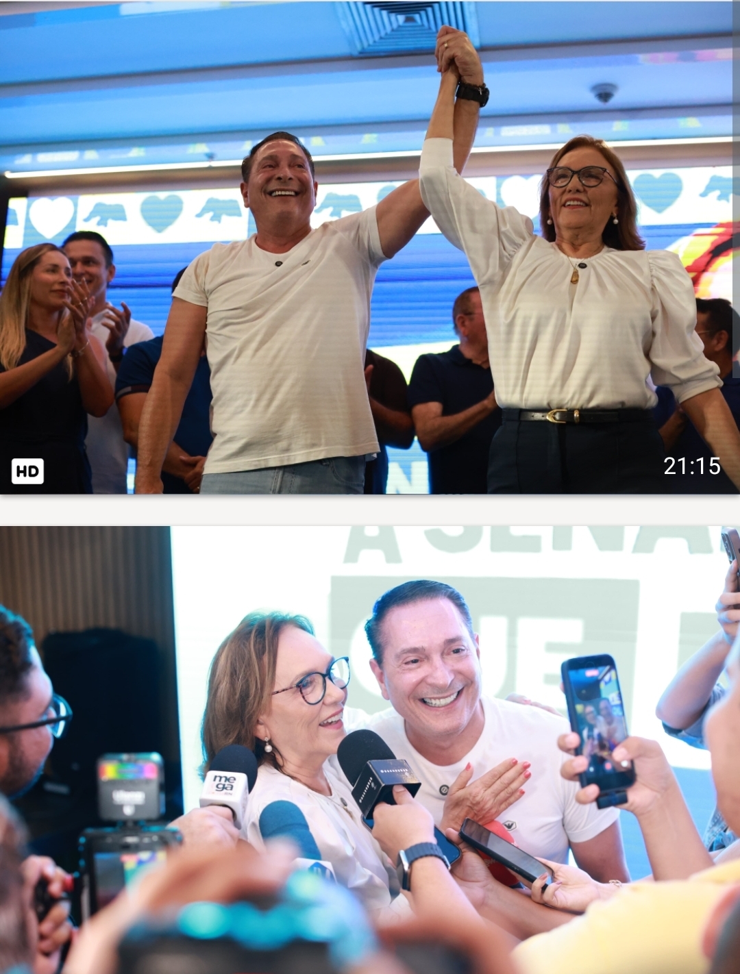 “Que apoio importante eu conquistei com você", diz Zenaide Maia ao receber o voto de Ezequiel Ferreira de Souza