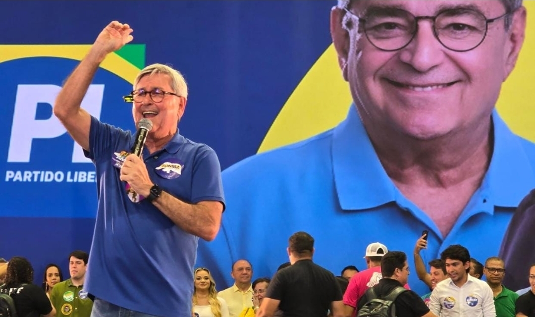 Diante de um ginásio Nélio Dias lotado, Tomba Farias diz que convenção do PL marca início da caminhada rumo à vitória de Álvaro Dias e Babá Pereira