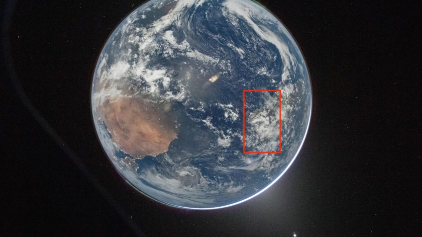 Nasa divulga imagem da Terra com o Brasil visível pela Artemis 2