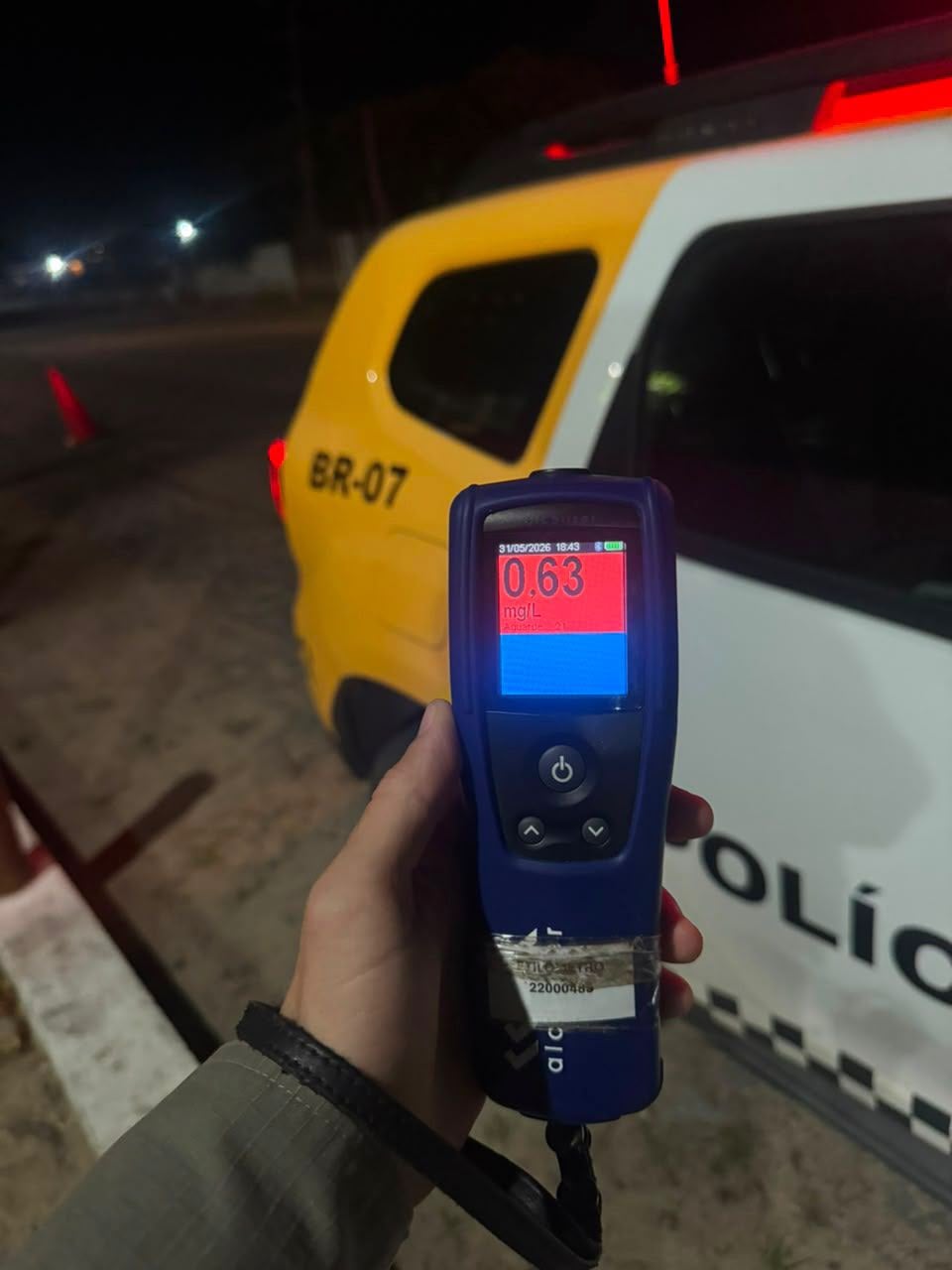 Comando de Policiamento Rodoviário Estadual prende cinco motoristas por embriaguez ao volante em Natal e na Grande Natal