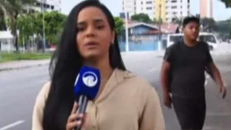 Vídeo: Cinegrafista da TV Tropical é agredido em Natal durante transmissão ao vivo