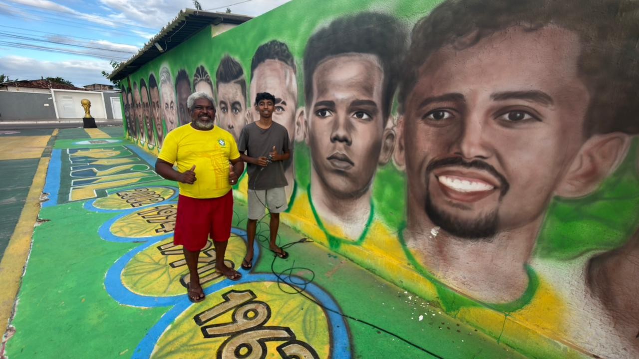 De Pelé a Mbappé: "Rua da Copa" em Macaíba vira patrimônio cultural e inspira a comunidade