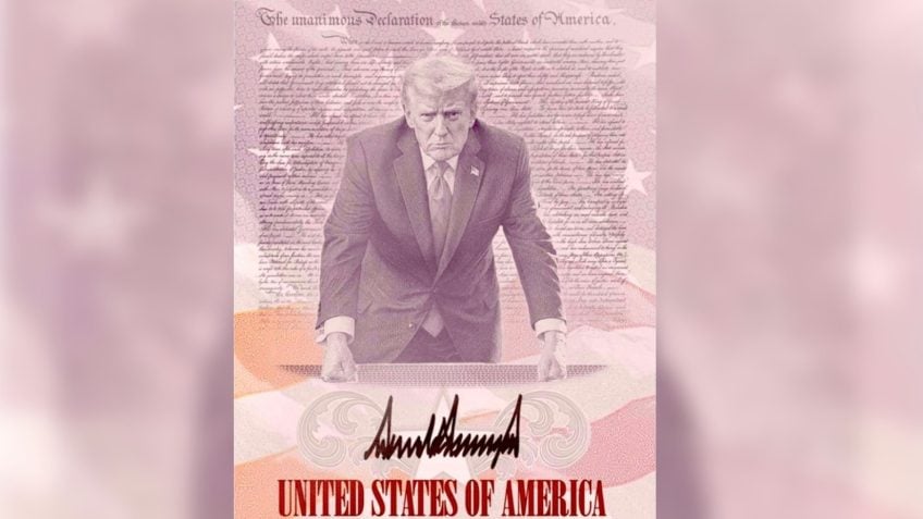 Governo dos EUA lança Passaporte Patriota com imagem de Donald Trump