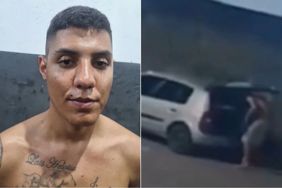 Câmeras registram Breno de Souza Castro antes de abandonar o carro com as filhas mortas