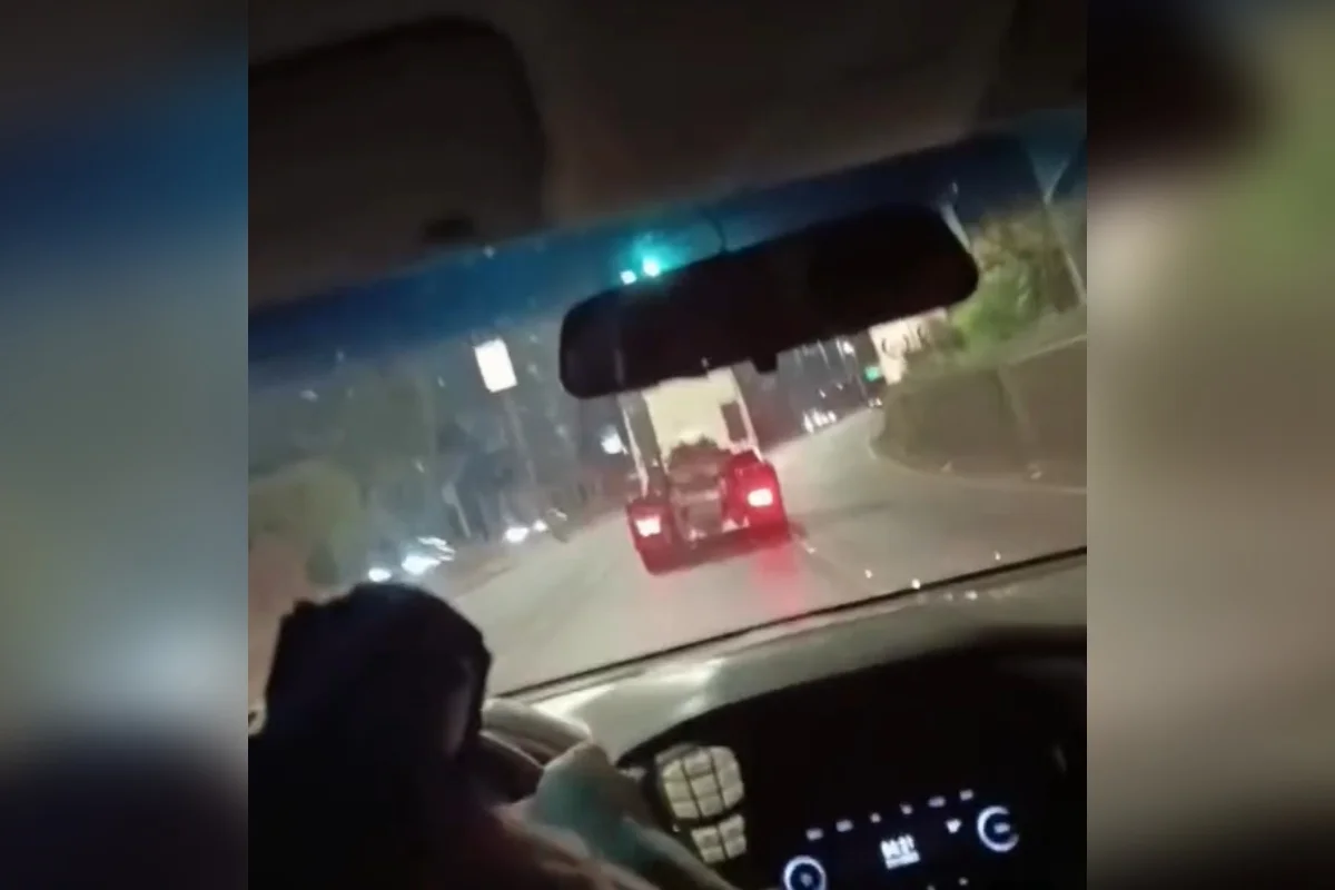 Veja as imagens da perseguição da PMMG que termina com caminhoneiro baleado