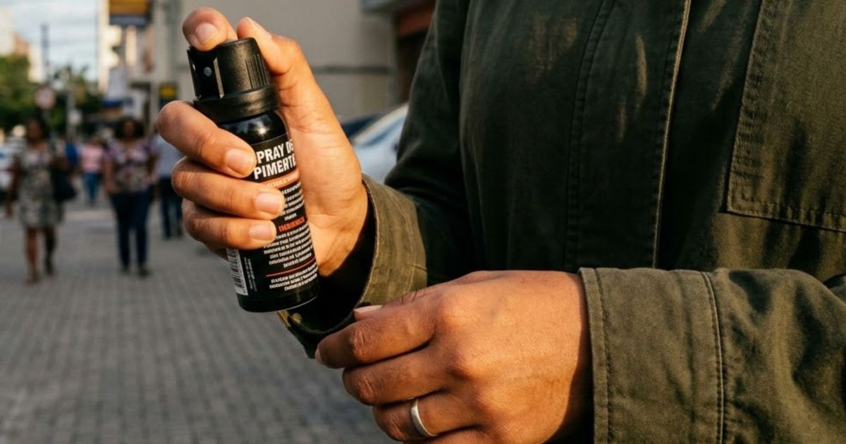 Lei autoriza uso de spray de pimenta para defesa pessoal feminina no Brasil