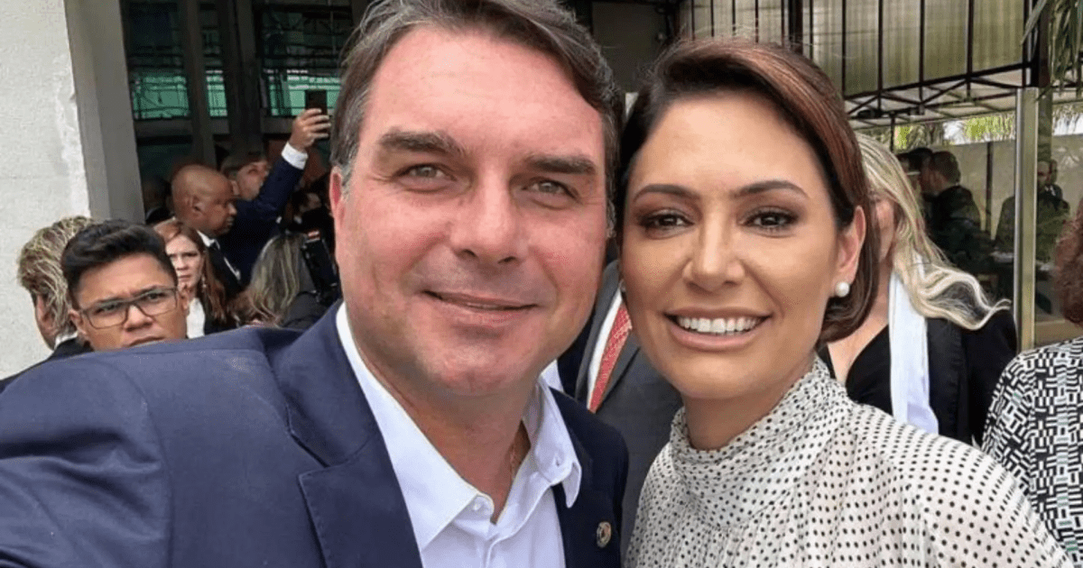 Michelle Bolsonaro minimiza atritos familiares durante gravações com Flávio Bolsonaro