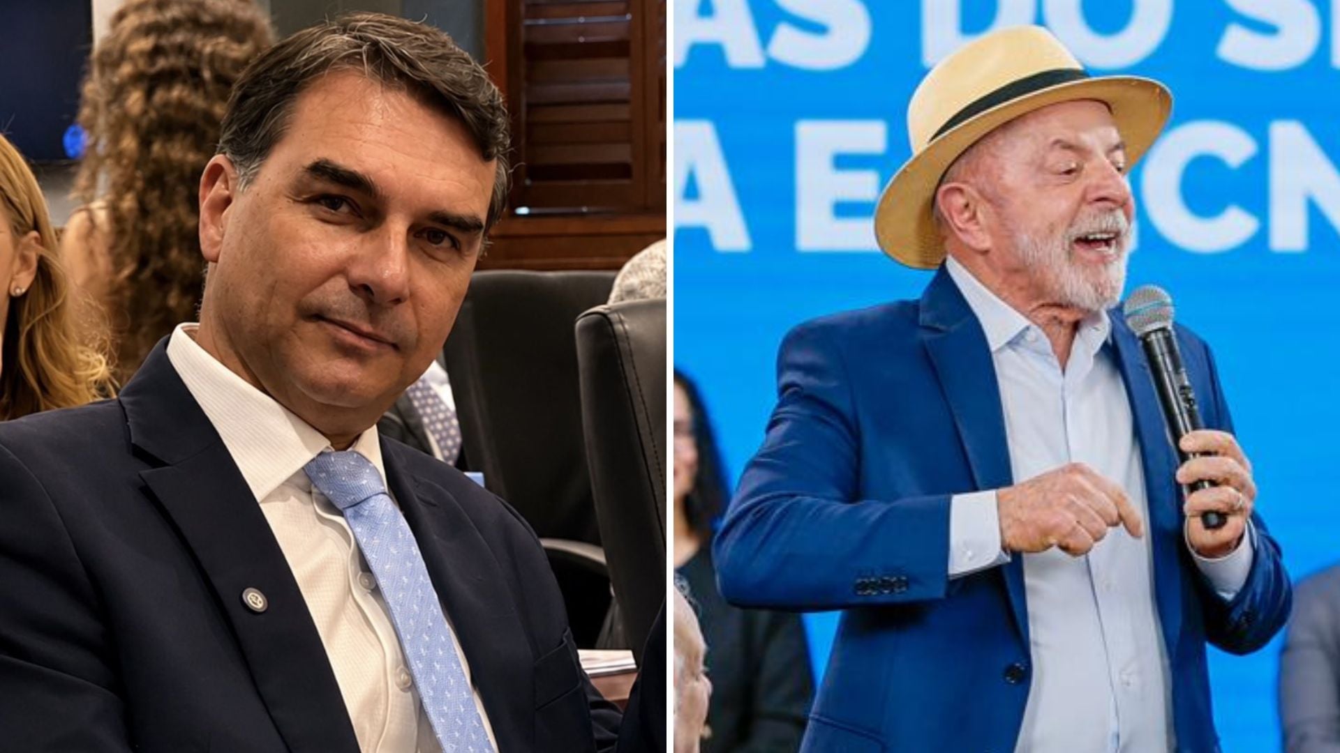 Lula e Flávio Bolsonaro lideram rejeição em pesquisa BTG/Nexus