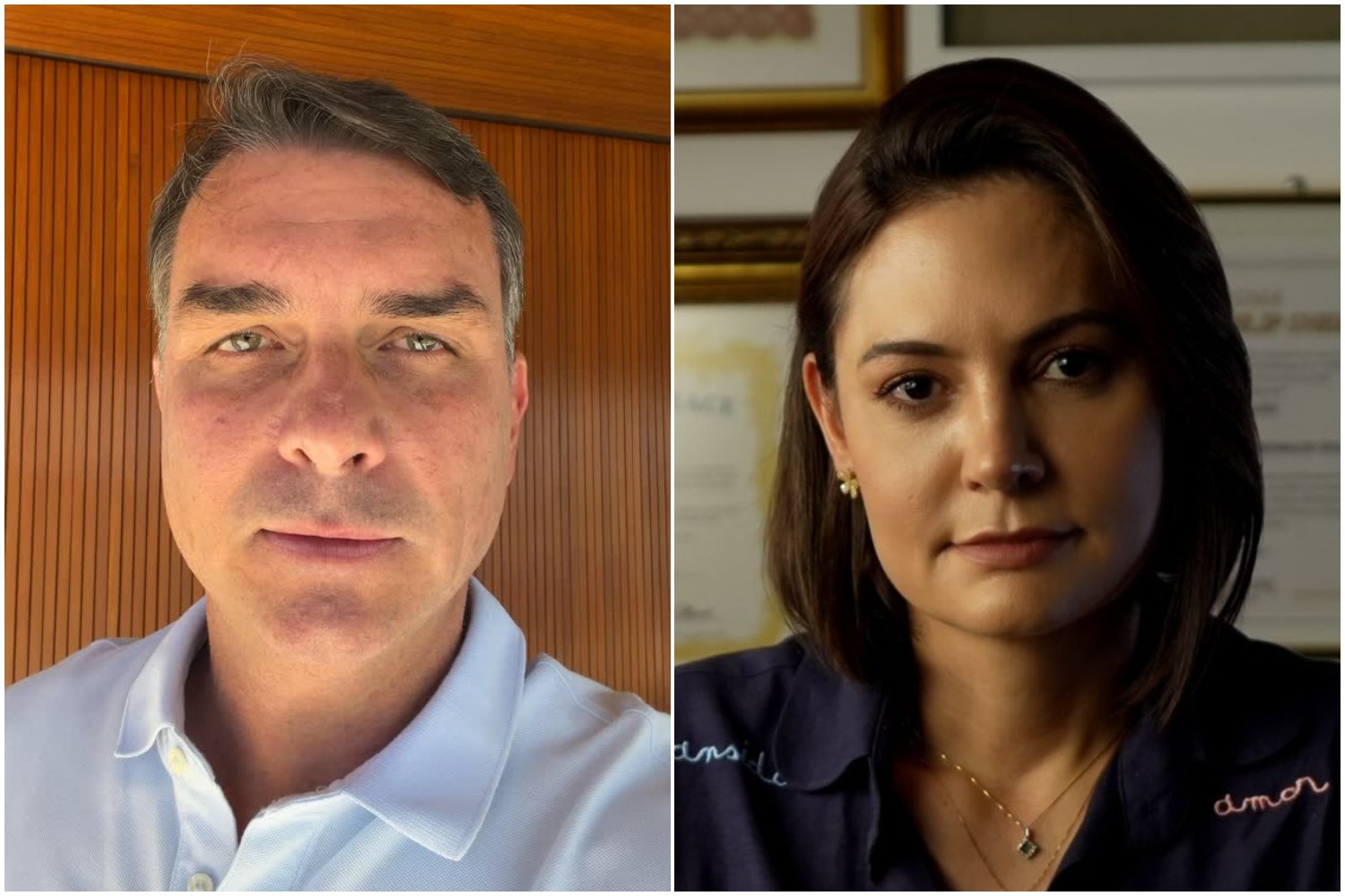 Veja o vídeo: Michelle Bolsonaro diz "eu te desculpo" Flávio Bolsonaro
