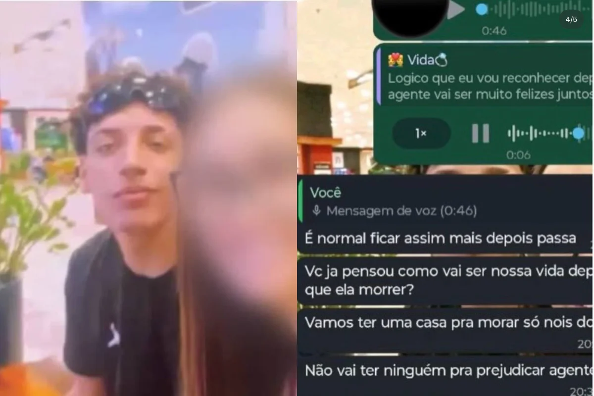 Filho e namorada planejavam envenenar mãe por herança, revelam prints