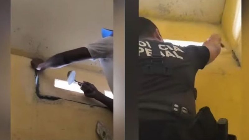 Vídeo: Policiais penais frustram tentativa de fuga no Complexo Penitenciário de Alcaçuz
