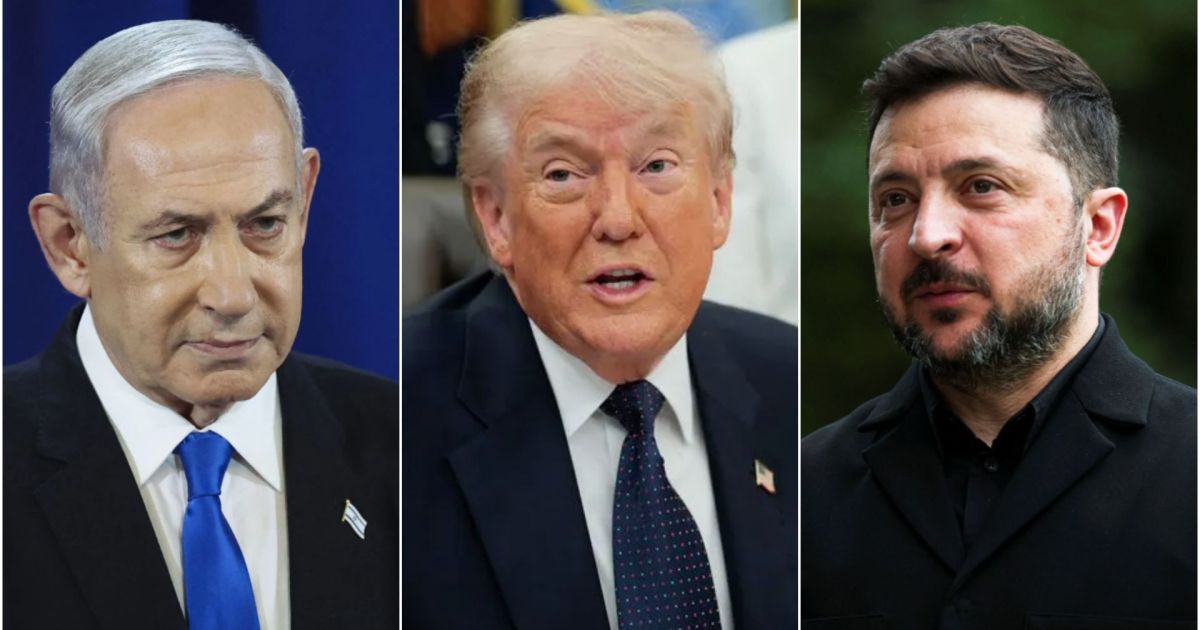 Donald Trump recebe Volodymyr Zelensky e Benjamin Netanyahu na Casa Branca