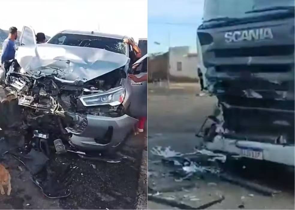 Mulher fica gravemente ferida em colisão na BR-226 em Patu