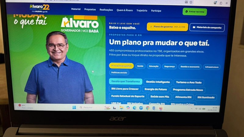 Álvaro Dias registra 455 propostas para o Rio Grande do Norte no TSE