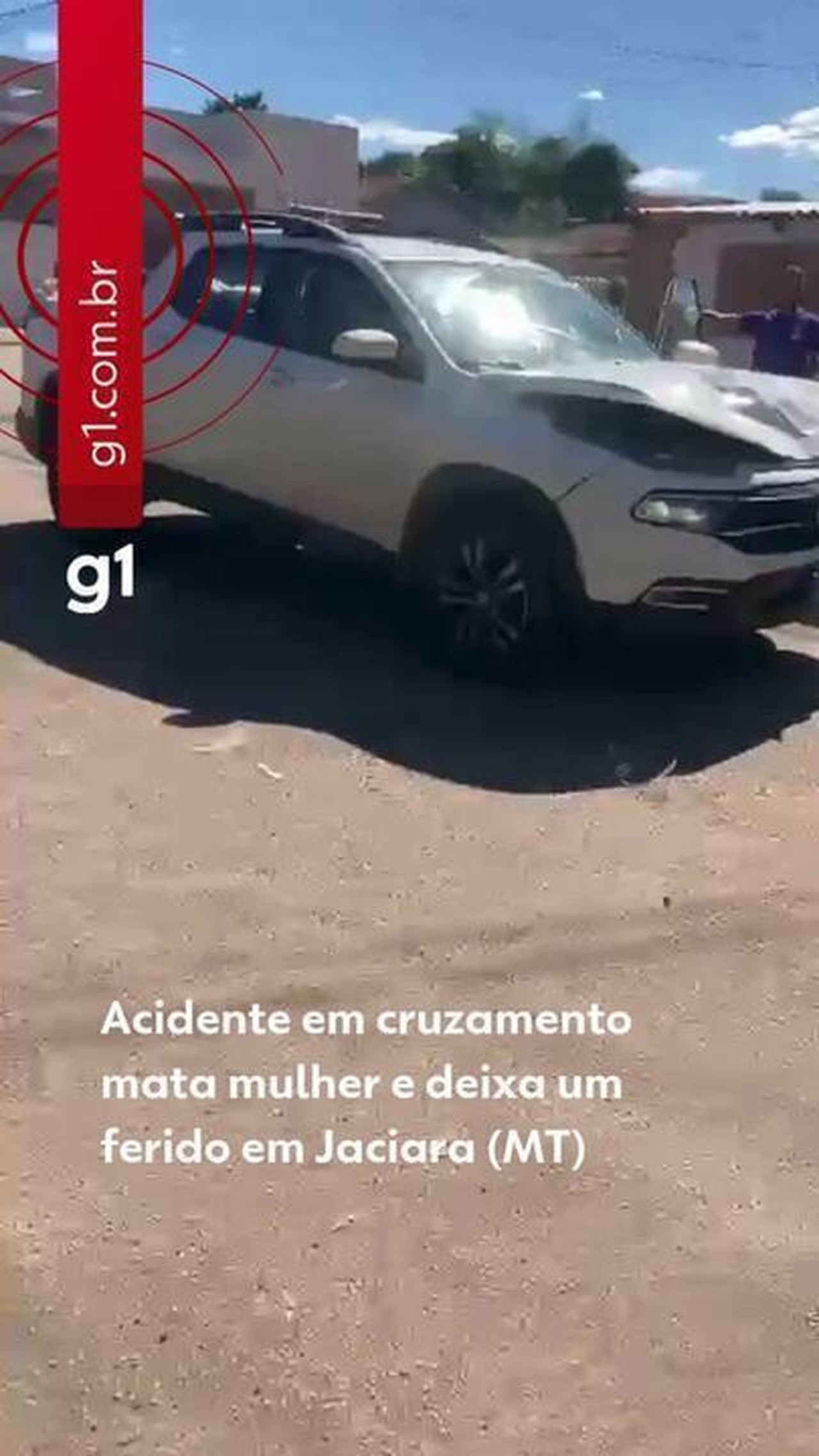 Mulher morre em Jaciara após acidente com carro da Prefeitura em MT