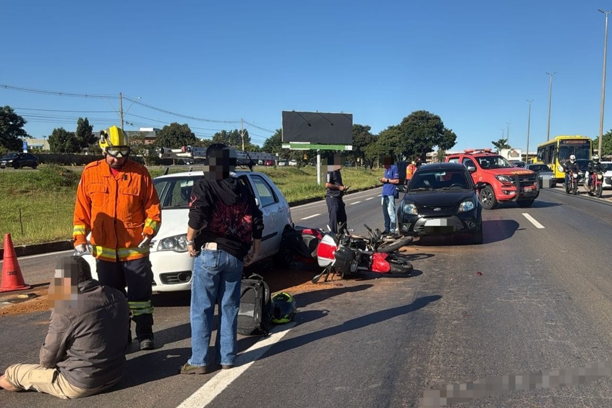 Acidente no Park Way deixa três feridos no DF