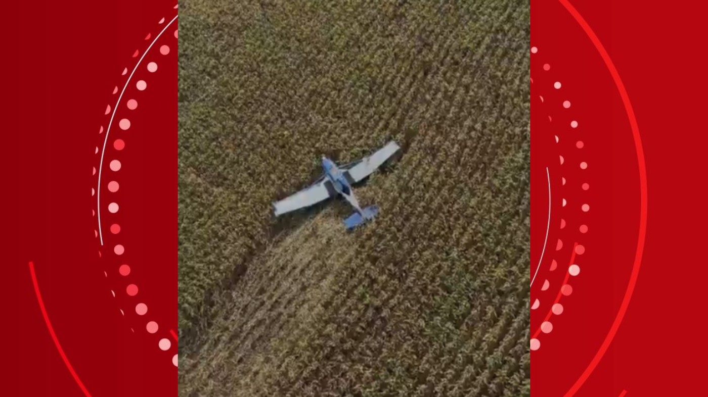 Aeronave de pequeno porte faz pouso forçado no Paraná após pane