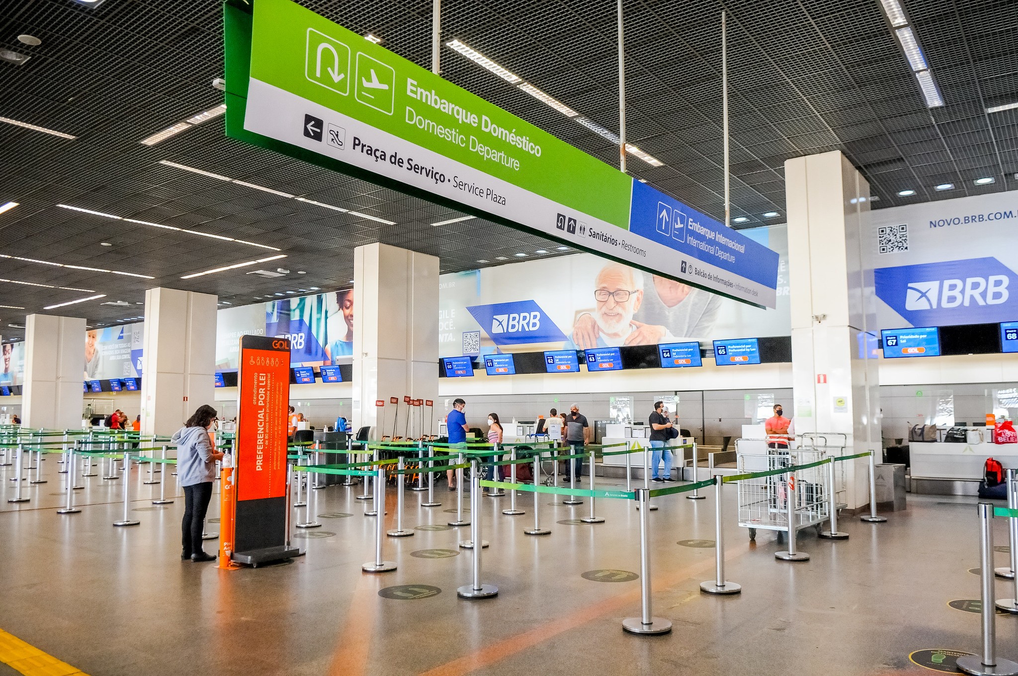 Aeroporto de Brasília é evacuado parcialmente por suspeita de vazamento de gás