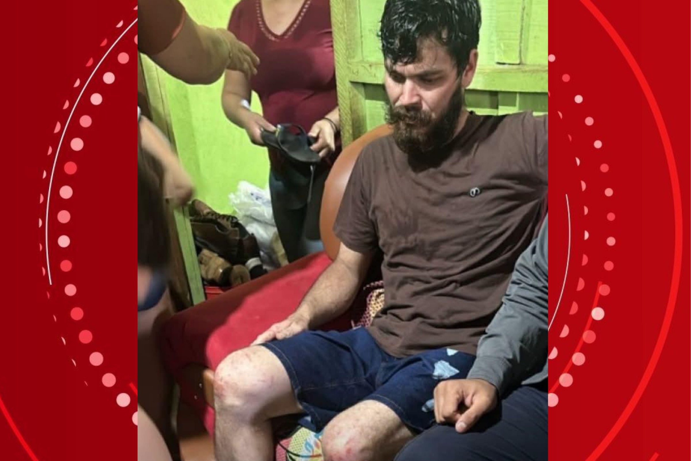 Agricultor Almir Brum é escoltado por 20 policiais após 103 dias desaparecido no Paraguai