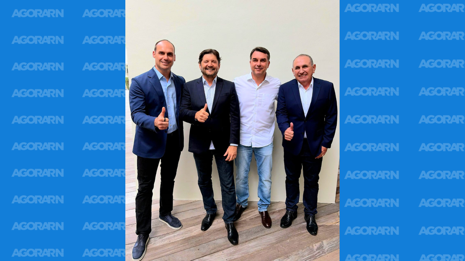 Bolsonarismo em crise: Eduardo e Flávio apoiam André do Prado ao Senado