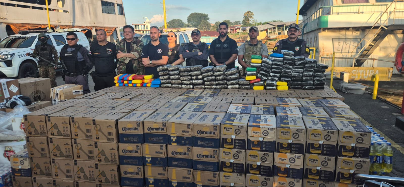 Forças de segurança apreendem 115 kg de drogas em Benjamin Constant