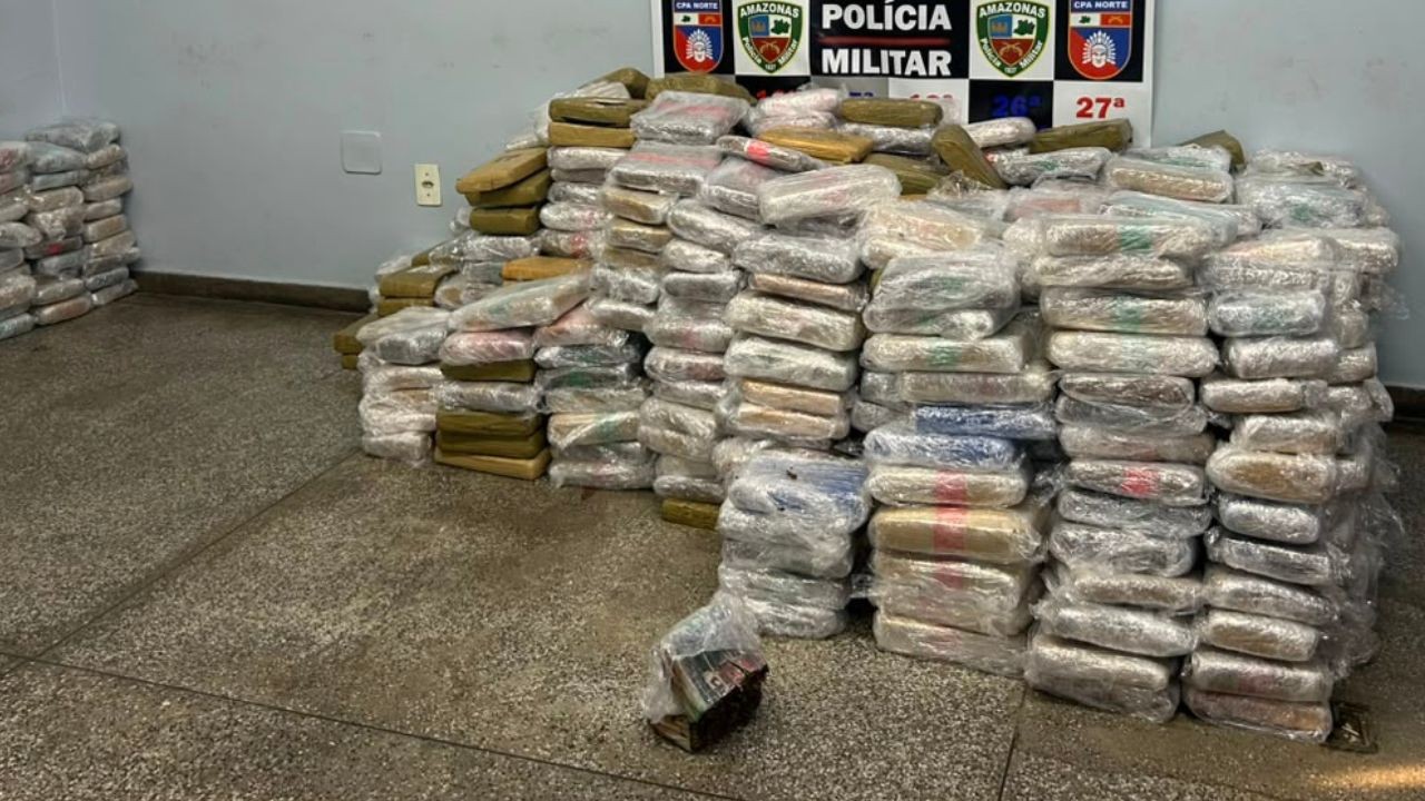 PM retira de circulação 774 tabletes de skunk na Zona Norte de Manaus