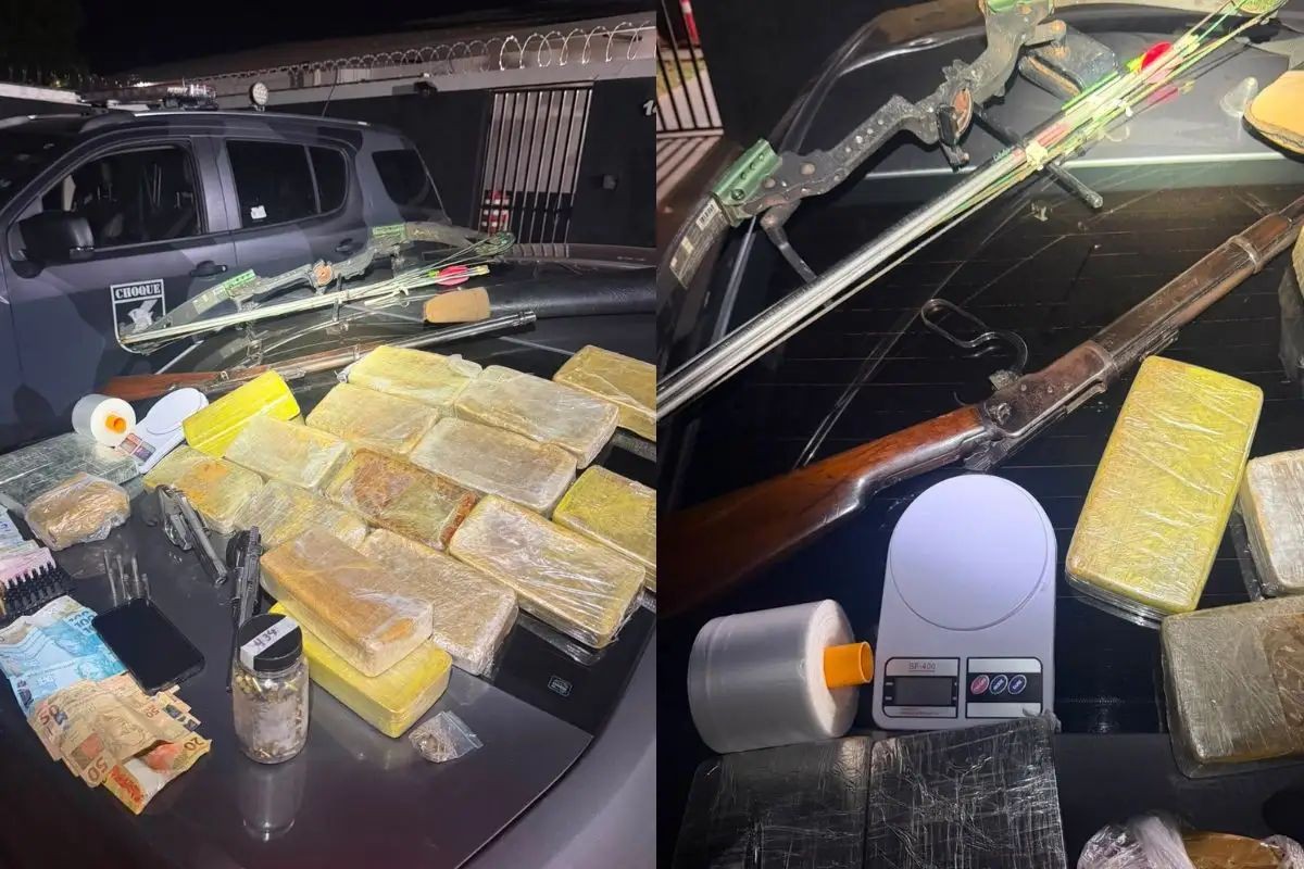 Batalhão de Choque da PMMS apreende arsenal e drogas em Campo Grande