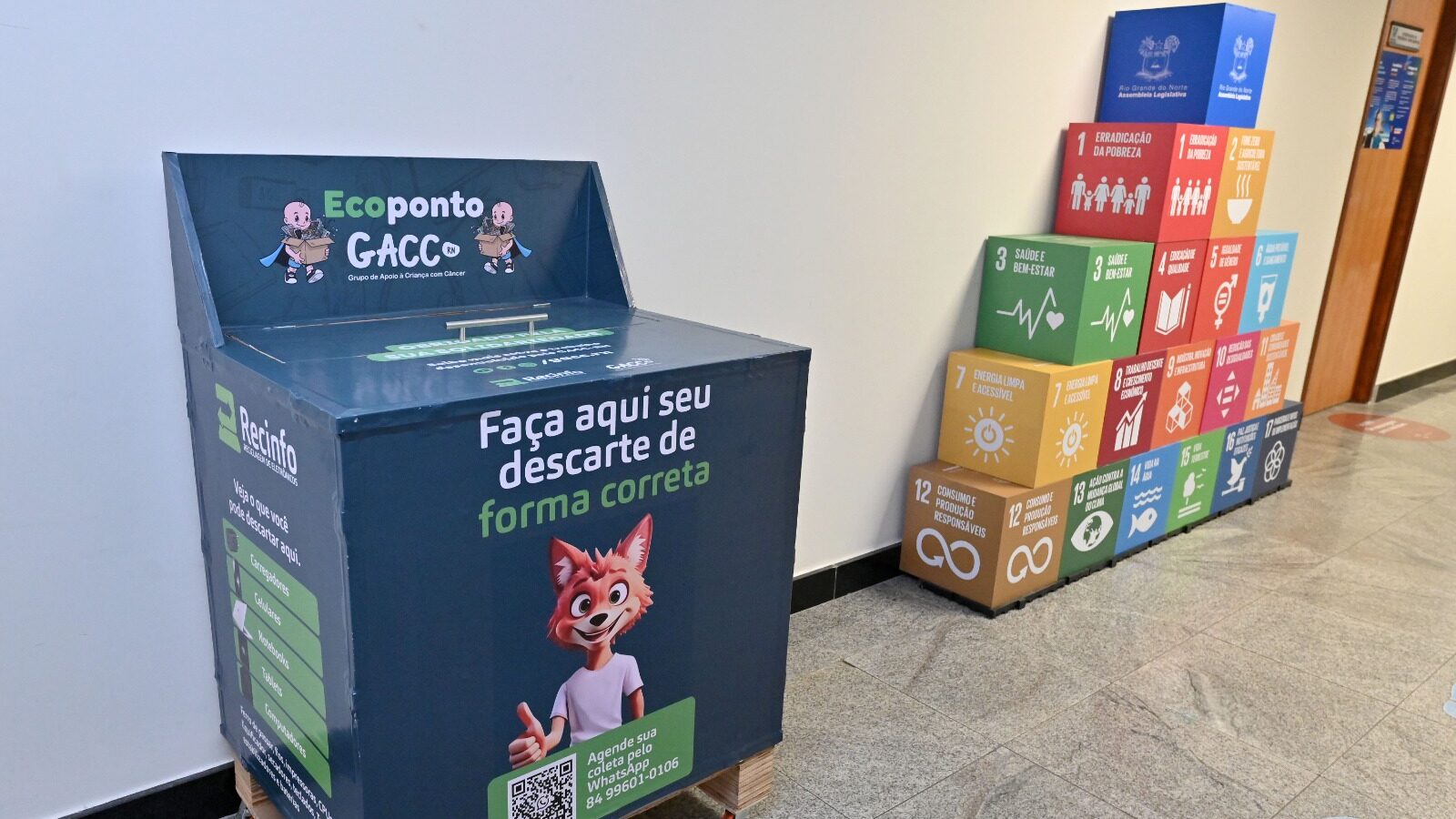 Assembleia Legislativa do Rio Grande do Norte inicia "Junho Sustentável" com ecoponto para lixo eletrônico e apoio a crianças com câncer