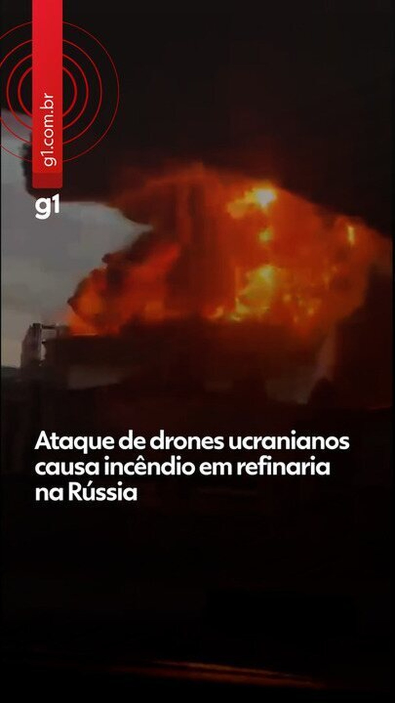 Ucrânia ataca refinaria russa em Tuapse e provoca incêndio